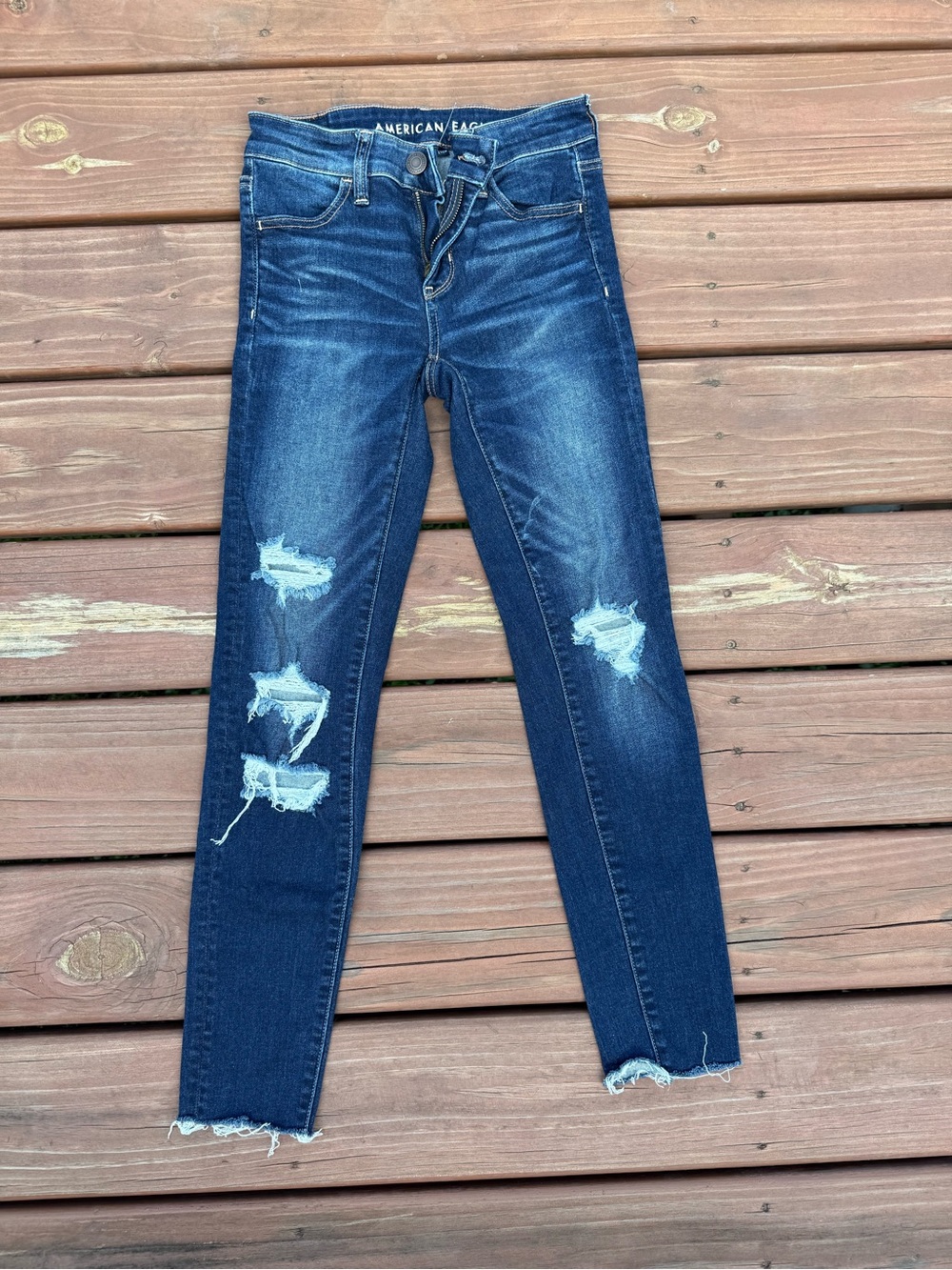 American Eagle Outfitters Women's Distressed Skinny Jean Jeggings